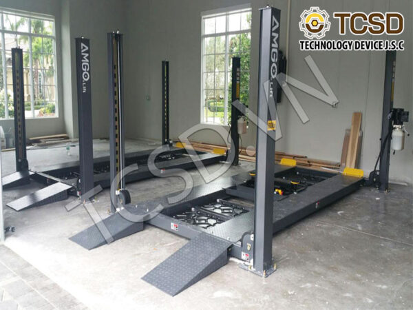 Cầu nâng bốn trụ kiểm tra góc lái 5.5 tấn AMGO A455A - USA - Hình ảnh 4