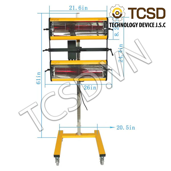Đèn sơn sấy 2 bóng Solary B2-1