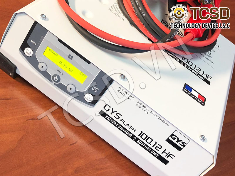 Máy sạc bình kỹ thuật số GYSFLASH 100 12 HF-5