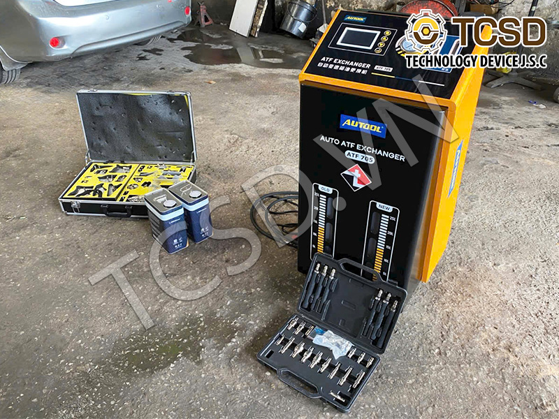 Máy thay dầu hộp số tự động tuần hoàn Autool ATF-705-8