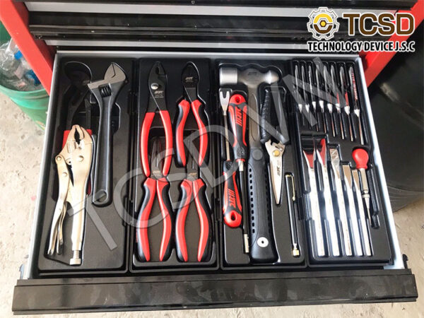 Tủ đồ nghề 7 ngăn kèm 344 chi tiết JTC 3931+344 - Hình ảnh 2